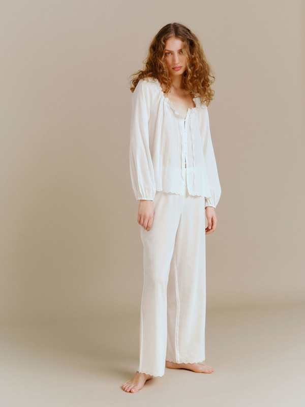 Paloma Pajama Set - Ivory